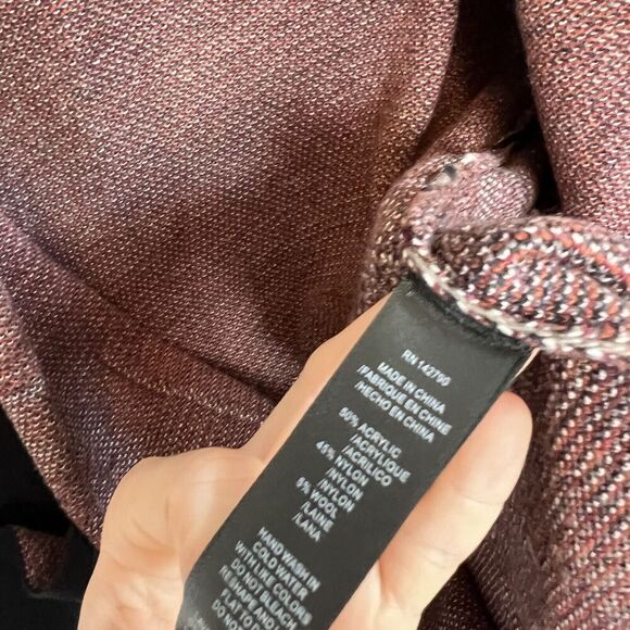 Max sport tapestry print hooded cardigan sweater wool blend boho lagenlook SM - Picture 2 of 11